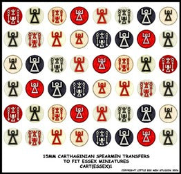 LBMS 15mm Shield Transfers - Carthaginian 1