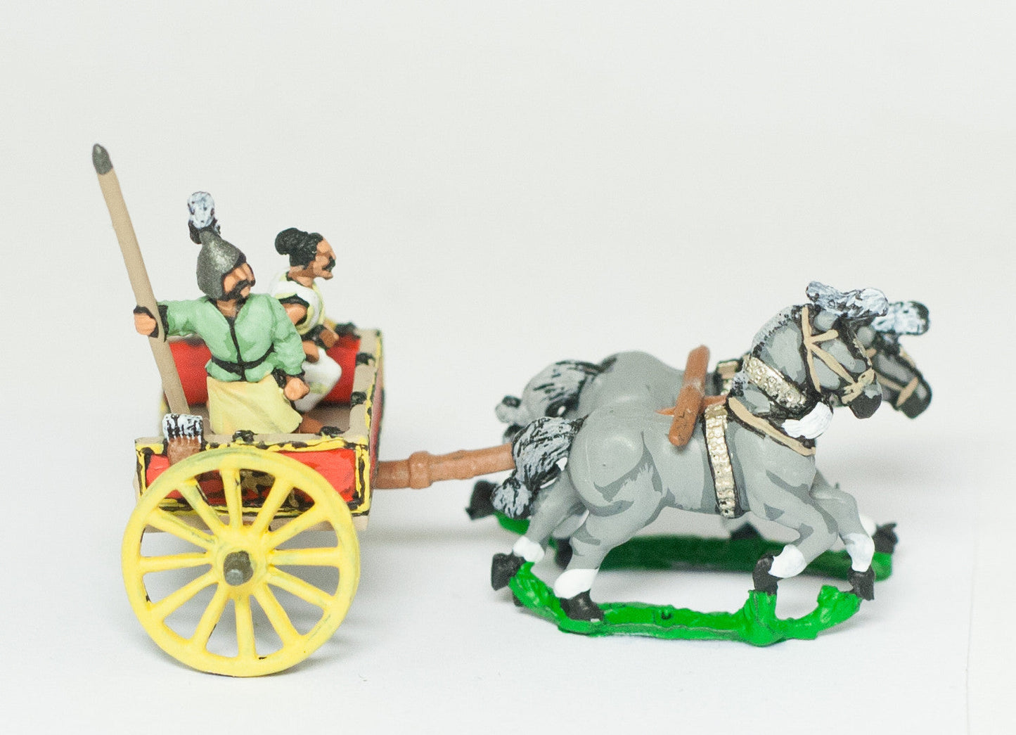Two Horse Light Chariot with Spearman and Driver CHO3