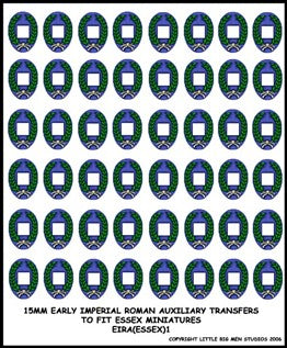 LBMS 15mm Shield Transfers - Early Imperial Auxiliary 1