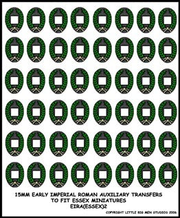 LBMS 15mm Shield Transfers - Early Imperial Auxiliary 2