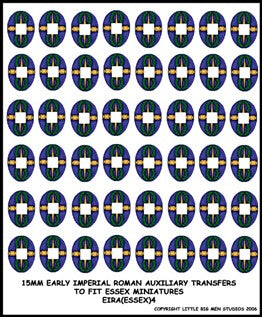 LBMS 15mm Shield Transfers - Early Imperial Auxiliary 4