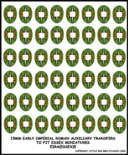LBMS 15mm Shield Transfers - Early Imperial Auxiliary 5