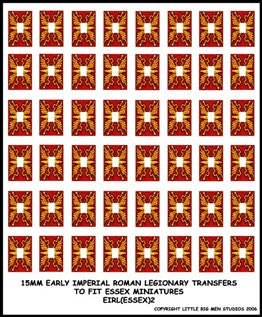 LBMS 15mm Shield Transfers - Early Imperial Legionary 2