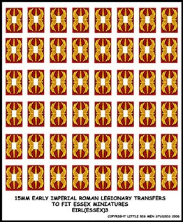 LBMS 15mm Shield Transfers - Early Imperial Legionary 3