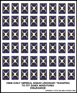 LBMS 15mm Shield Transfers - Early Imperial Legionary 5