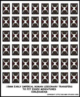 LBMS 15mm Shield Transfers - Early Imperial Legionary 6