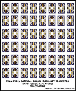 LBMS 15mm Shield Transfers - Early Imperial Legionary 8