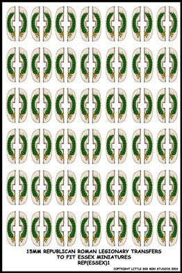 LBMS 15mm Shield Transfers - Republican Roman 1