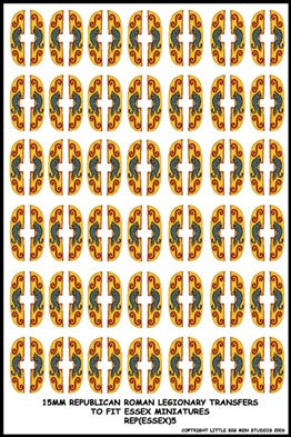 LBMS 15mm Shield Transfers - Republican Roman 5