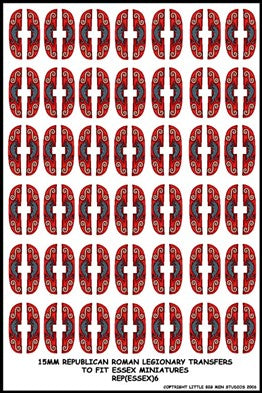 LBMS 15mm Shield Transfers - Republican Roman 6