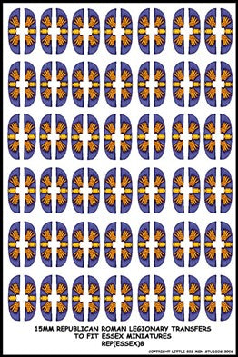 LBMS 15mm Shield Transfers - Republican Roman 8