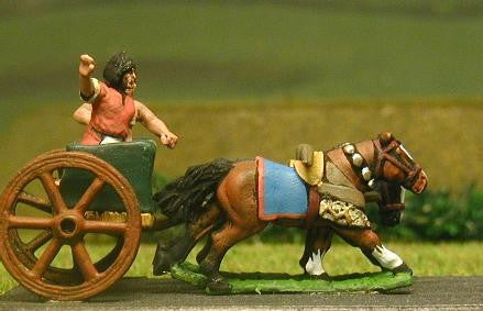 Later New Kingdom Egyptian General, Driver in Two Horse Chariot ANK14