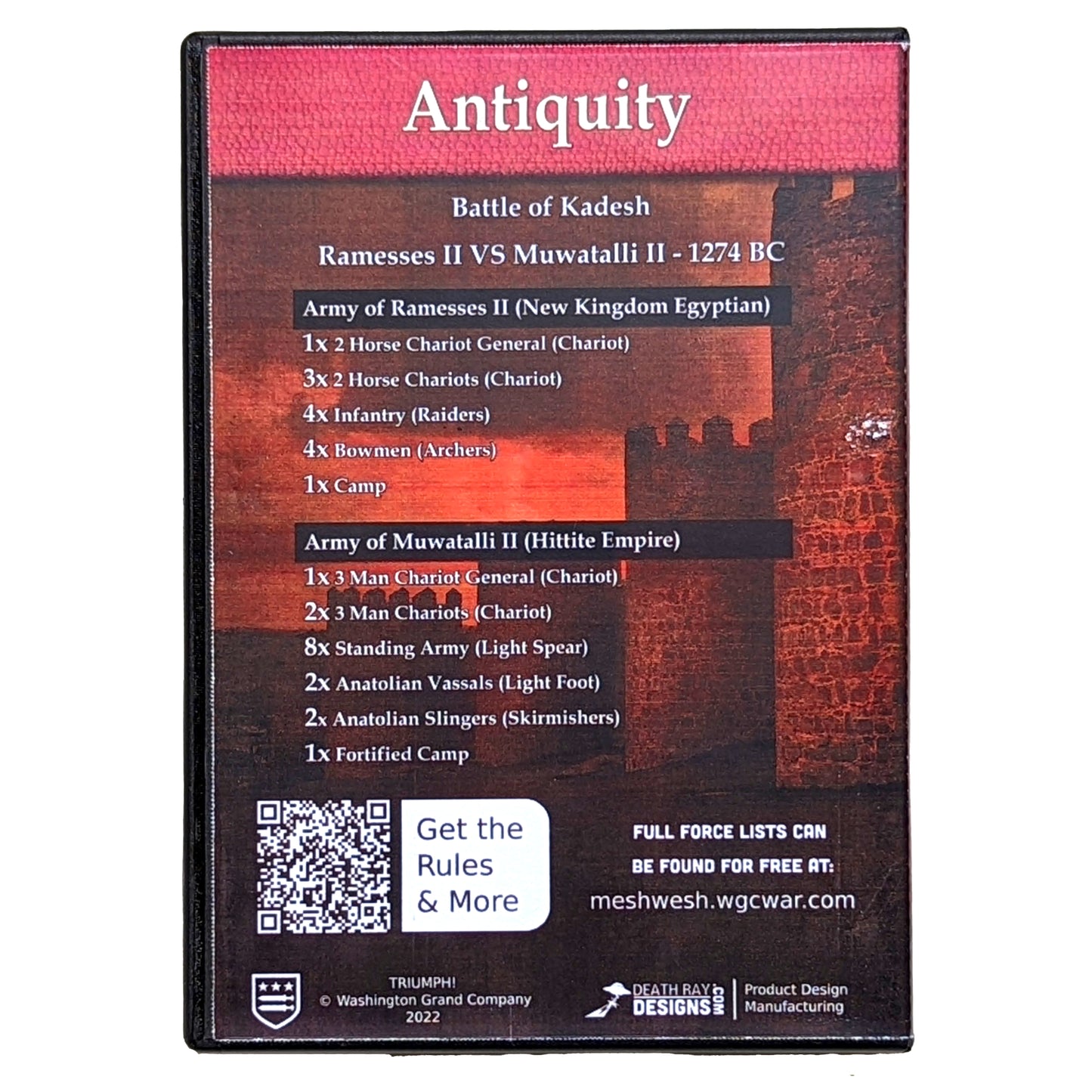 Triumph! Ancients Laser Cut Starter Armies - Hittites vs New Kingdom Egyptians