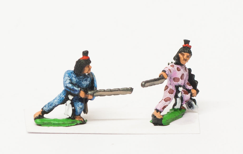 Veteran Warriors (Tequihuahqueh), in Breachclout, with Sword & Shield AZ10
