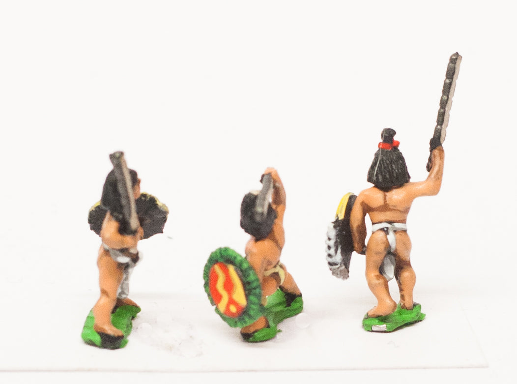 Veteran Warriors (Tequihuahqueh), in Breachclout with Sword and Shield AZ11