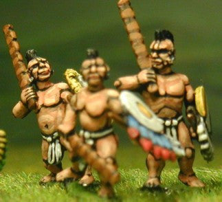 Cuachic in Breechclout with Sword, JavelIn and Shield AZ3a