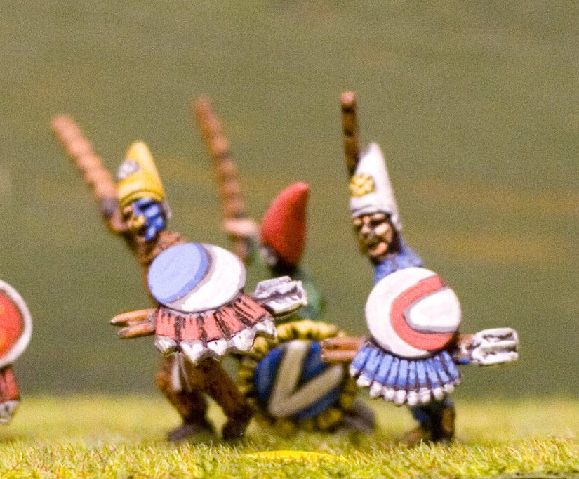 Suit Wearers in Pointed Hat with Sword, JavelIn and Shield AZ8a