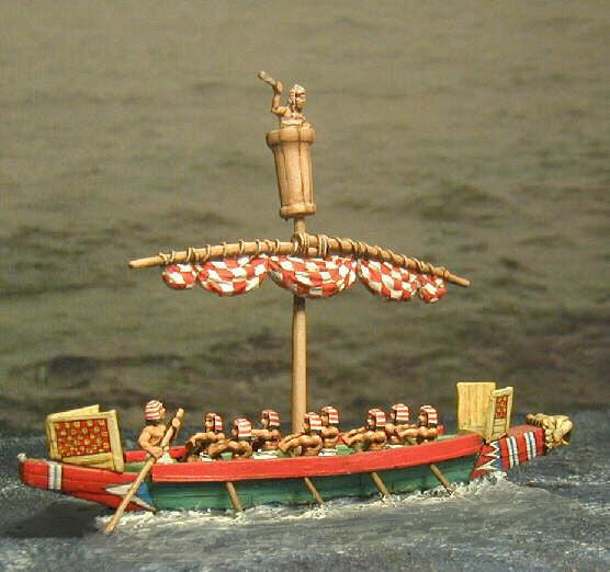 Middle Eastern Boat with Single Furled Sail, Suitable For Most Biblical Armies. Boat3