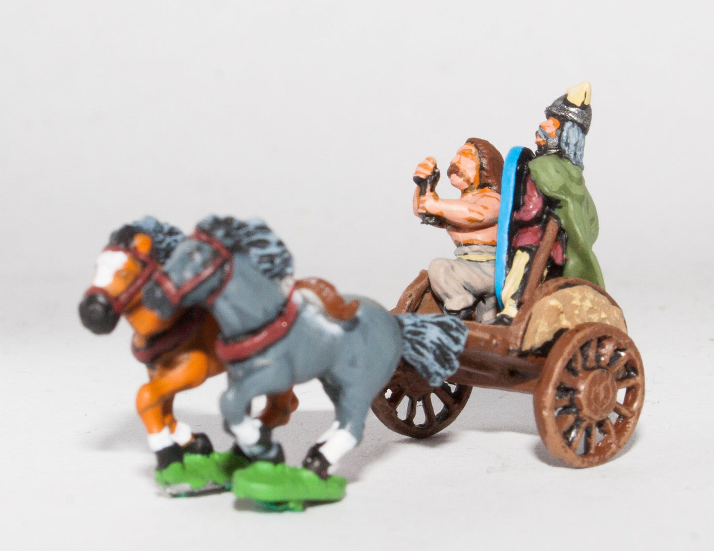 Two Horse Chariot with Driver and Spear AGB1