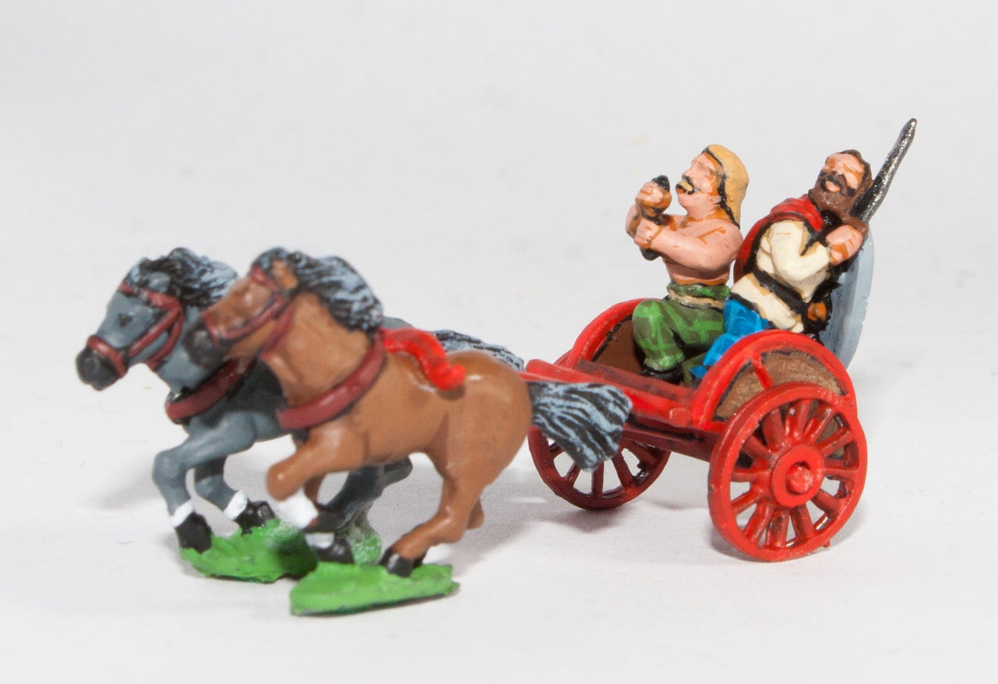 Two Horse Chariot with Driver and Chief AGB1a
