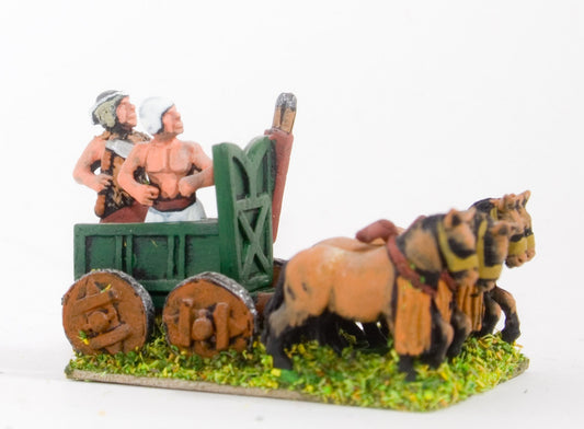 Sumerian Four Onager Chariot with General, Driver BS1