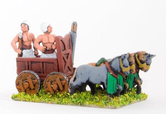 Sumerian Four Onager Chariot with Javelinman, Driver BS2