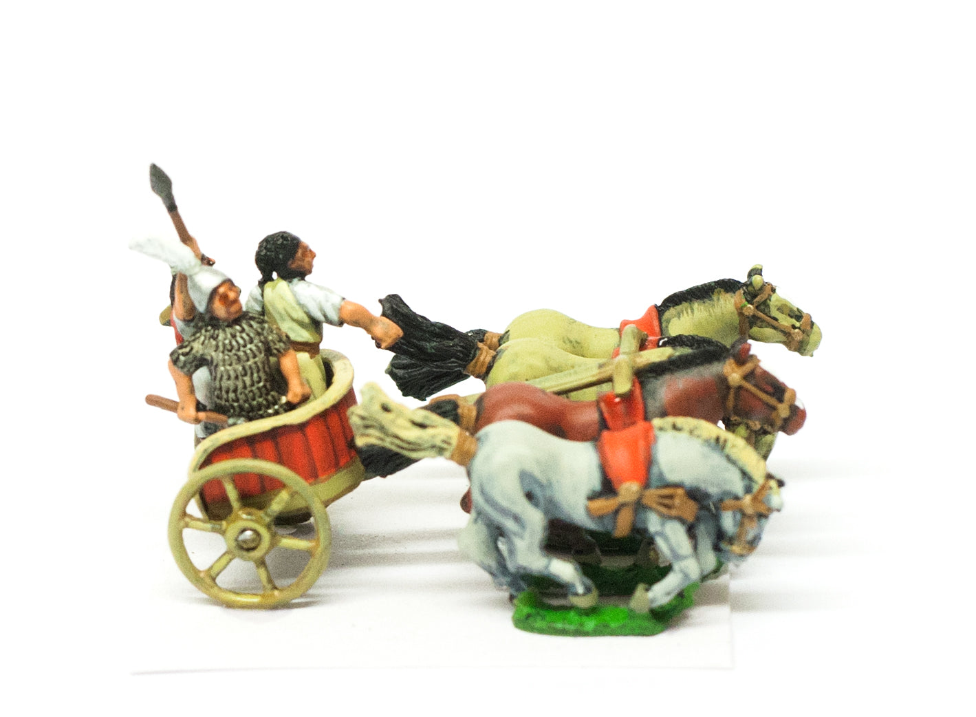 Hittite Four Horse Chariot with General, Driver, Javelinman BS39a