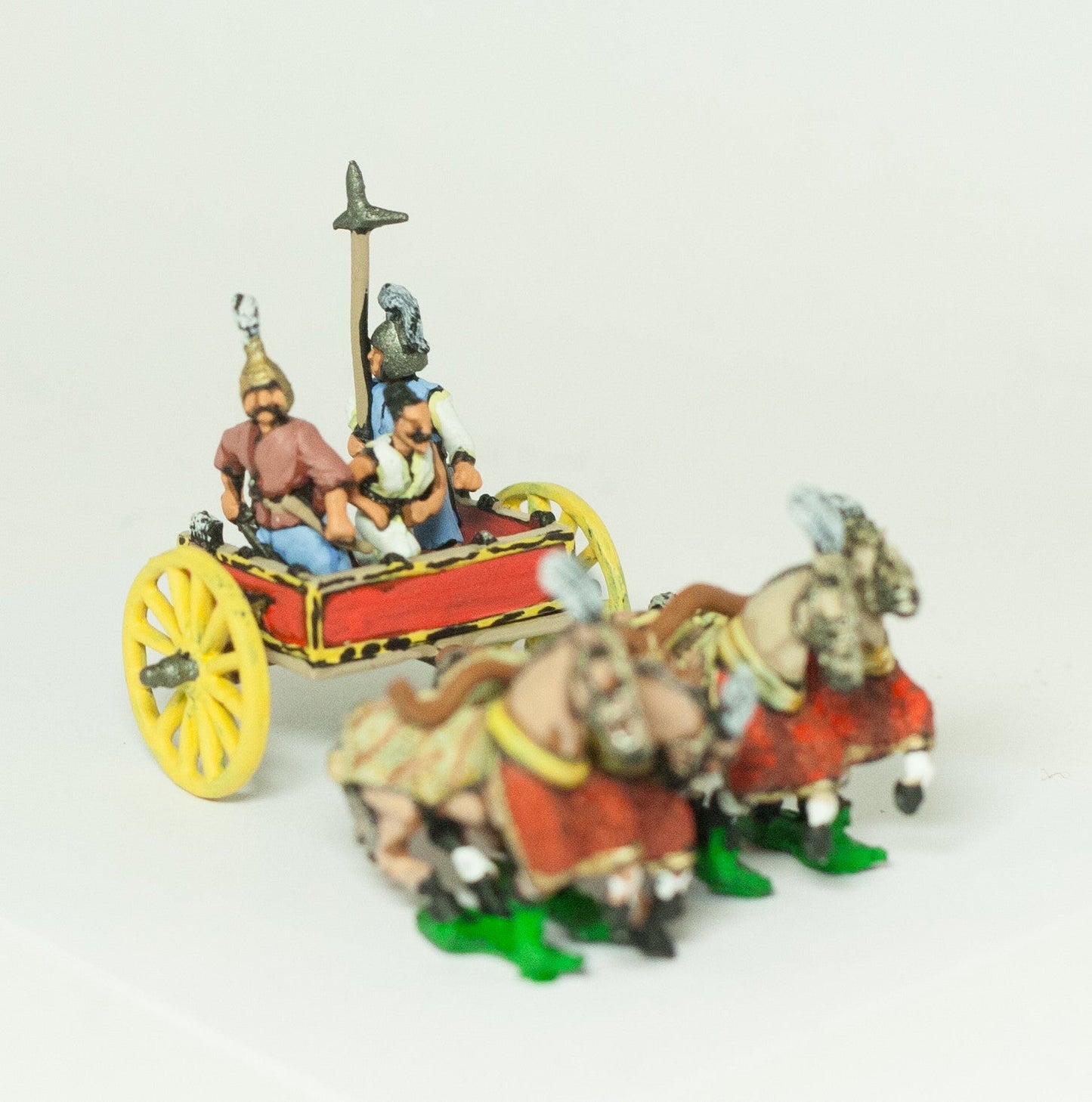 Four Horse Heavy Chariot with Driver, General and Halbredier CHO5