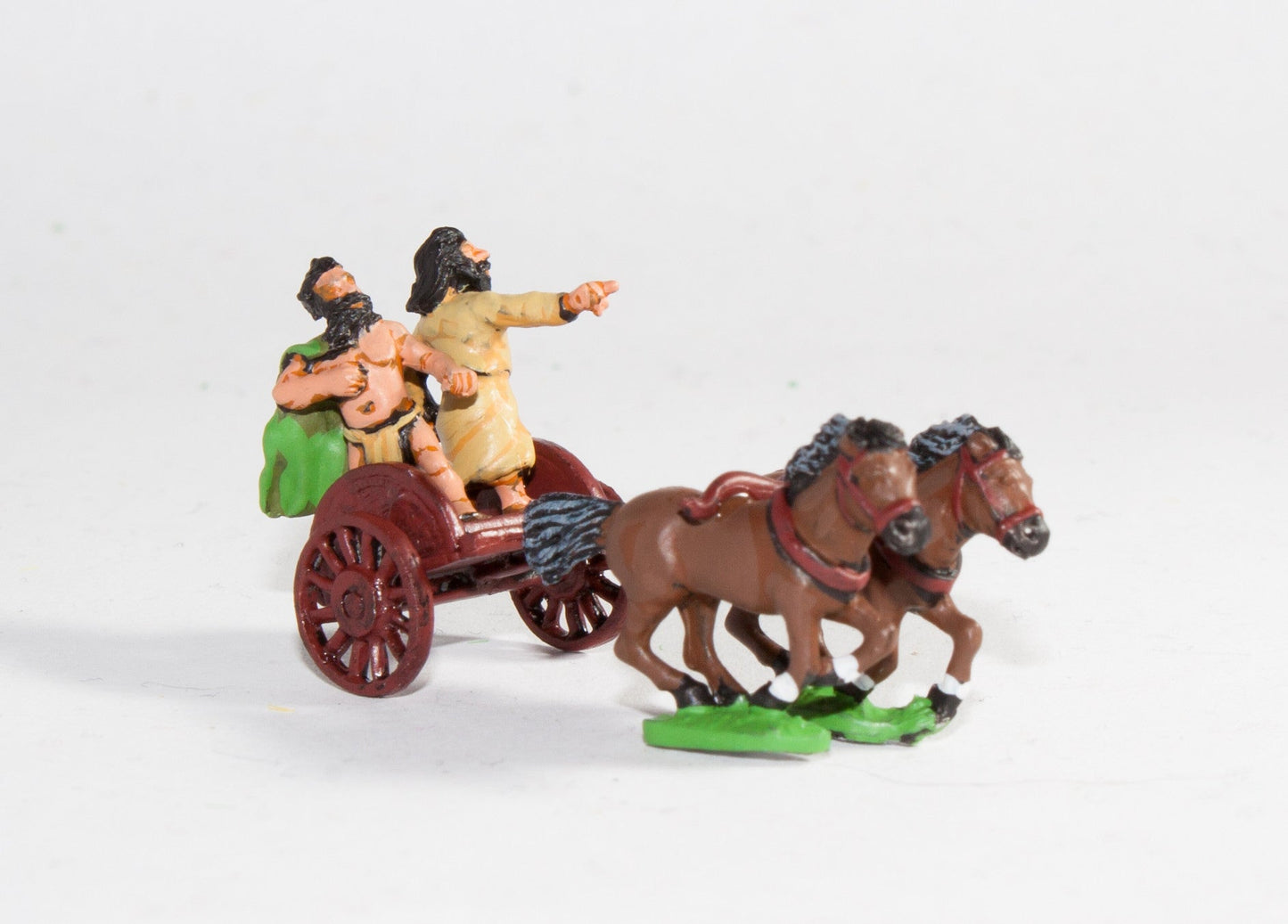 Caledonian and Pictish Two Horse Chariot with General and Driver CPA1