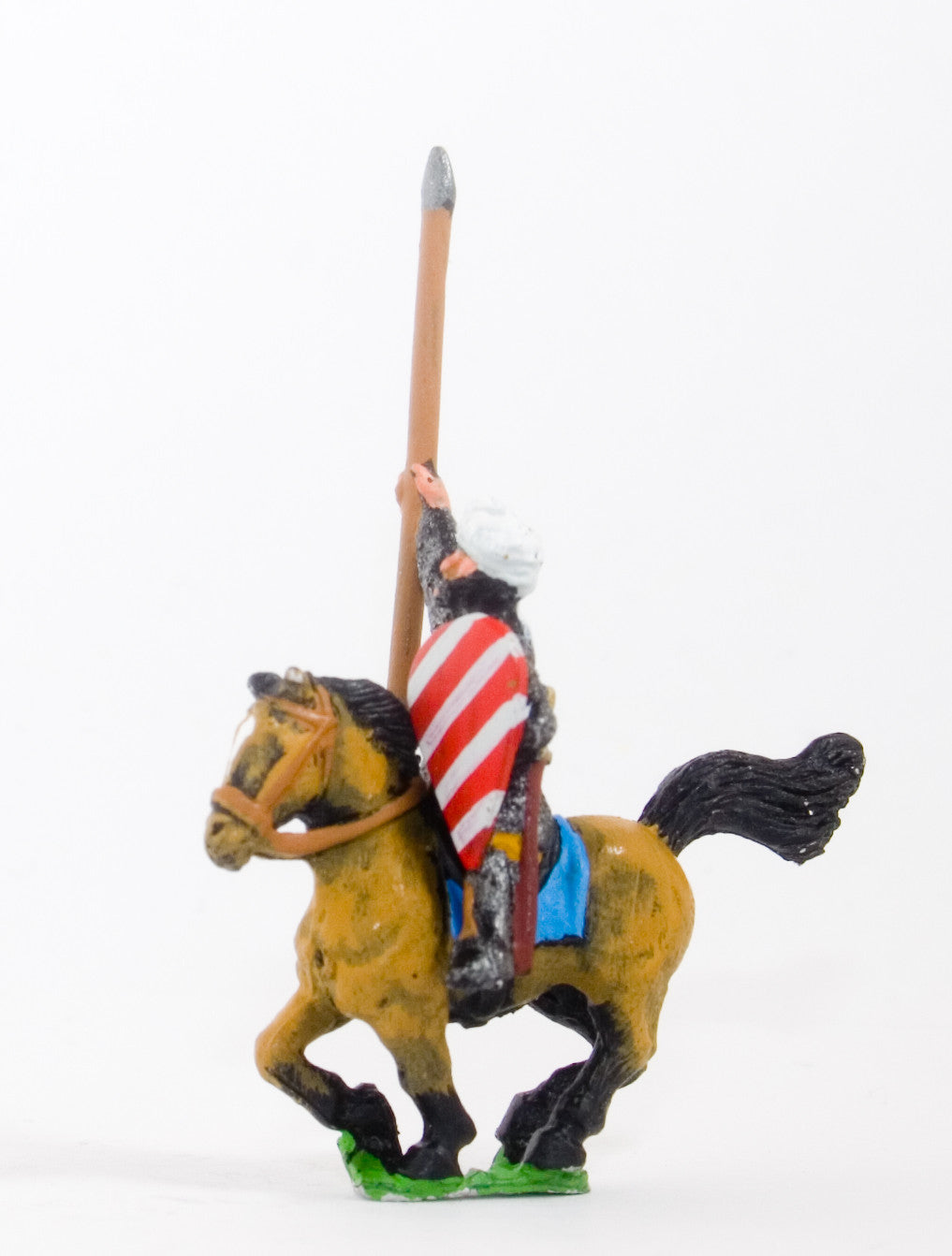 Arab Cavalry in Chainmail & Turban with Spear & Kite Shield CRU2