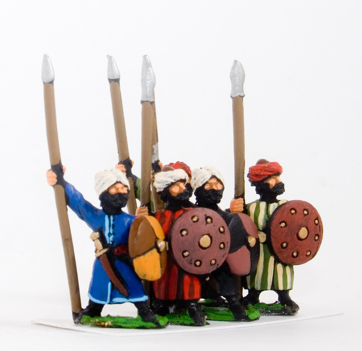 Arab Spearmen with Round Shields, Assorted Poses CRU5