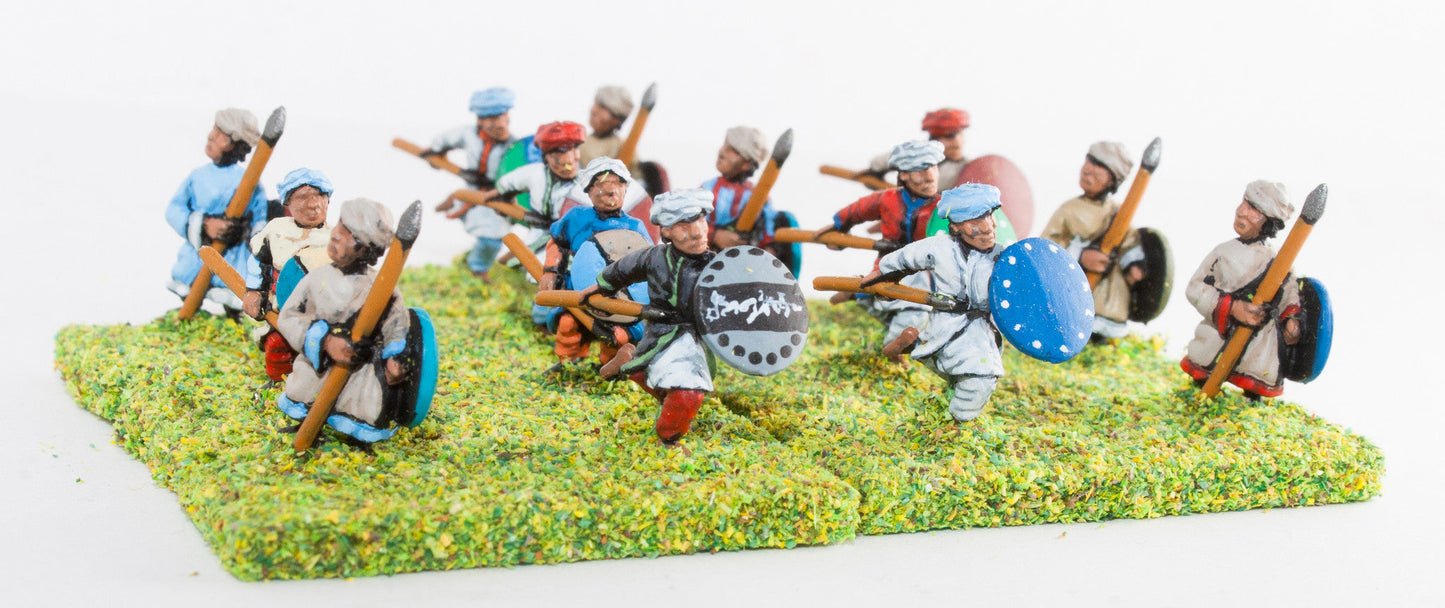 Arab Spearmen/Javelinmen with Round Shields, Assorted Poses CRU7
