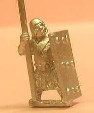 Sumerian Spearmen Spear Upright, Shield BS6