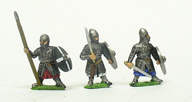 Frankish Knights on Foot, Round Shields, Assorted CRU56