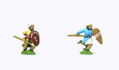 Arab Spearmen/Javelinmen with Kite Shields, Assorted Poses CRU8