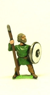 Dark Age: Medium Spearmen with Bare Heads & Round Shield DGS5