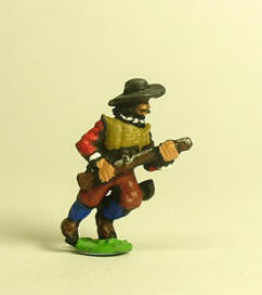 Spanish & English 1559-1605AD: Musketeer in Hat, Advancing MER106