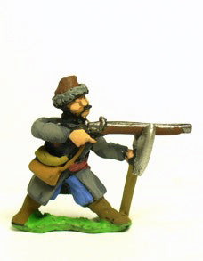 16-17th Century Cossacks: Musketeers with 2 Handed Axe in Assorted Dress, in Mixed Poses RNC7