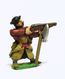 16-17th Century Polish: Arquebusier with 2 Handed Axe, Firing RPP6