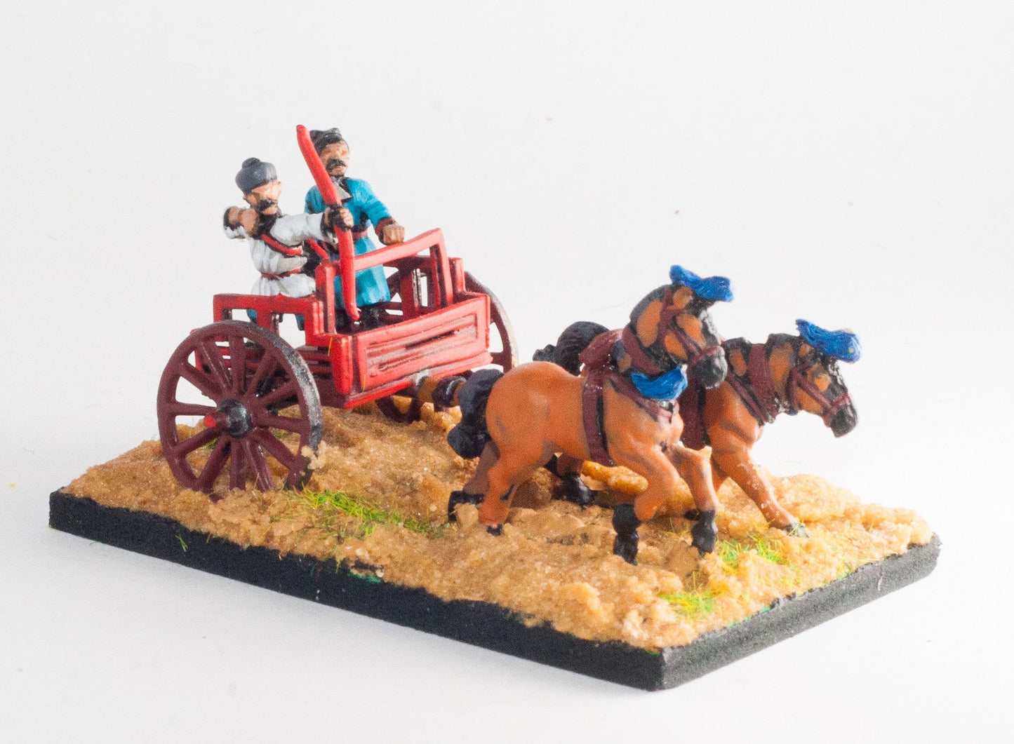 Two Horse Chariot with Driver and Archer HCH17