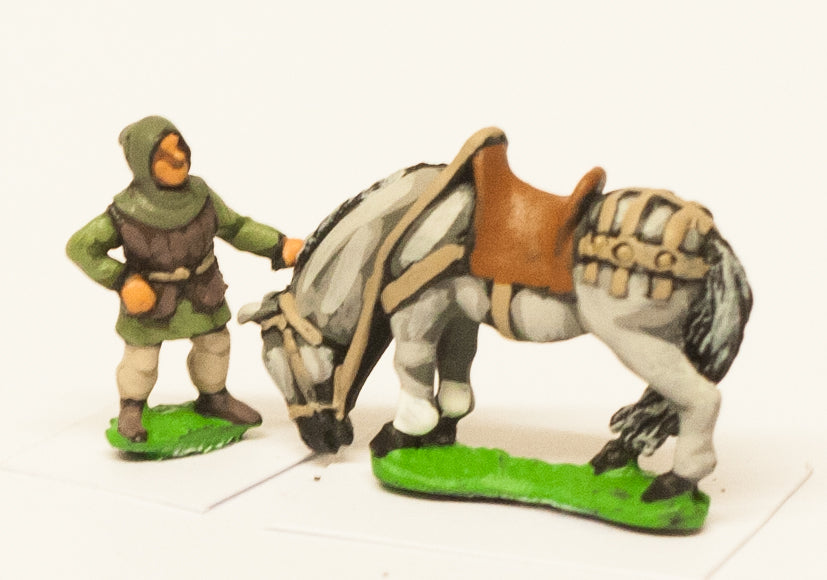 Two Horseholders with Four Unarmoured Horses MID24a