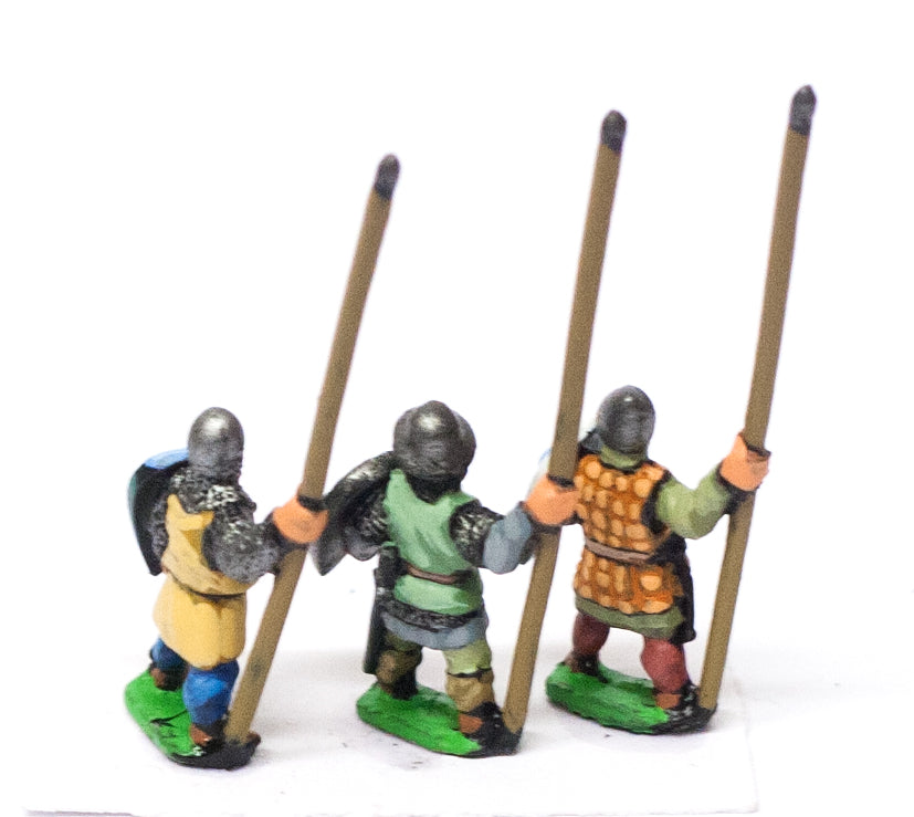 Heavy Infantry in Assorted Helms with Long Spear & Kite Shield MID35