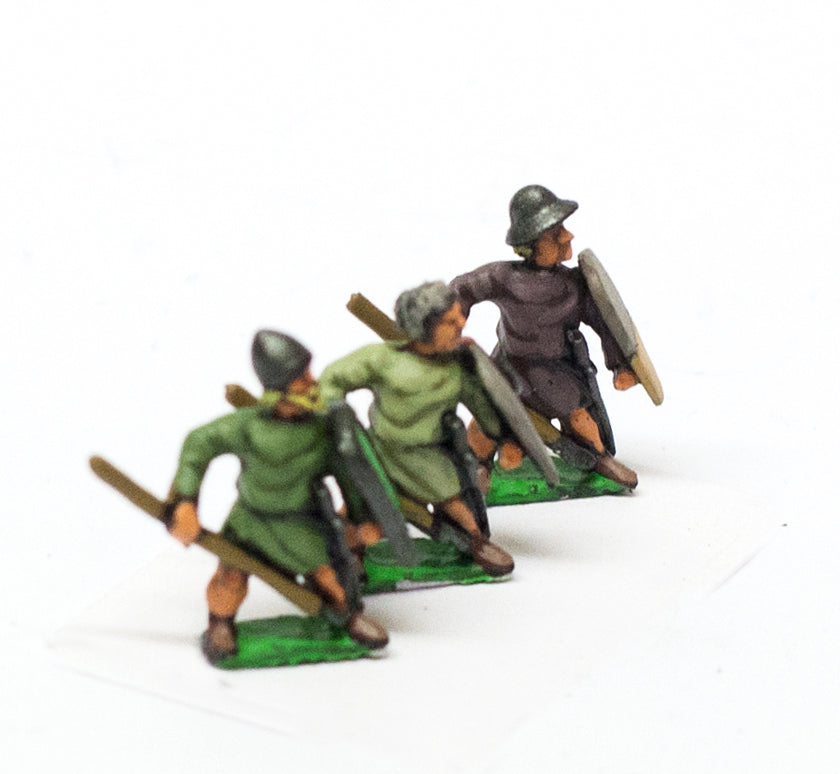 Light / Medium Spearmen with Kite Shield & Assorted Helms MID39