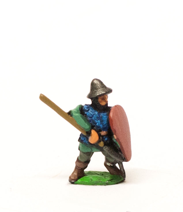 Heavy Spearmen with Kite Shield, in Scale Corselet & Kettle Helm MID46