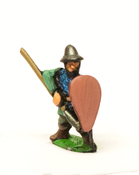 Heavy Spearmen with Kite Shield, in Scale Corselet & Kettle Helm MID46