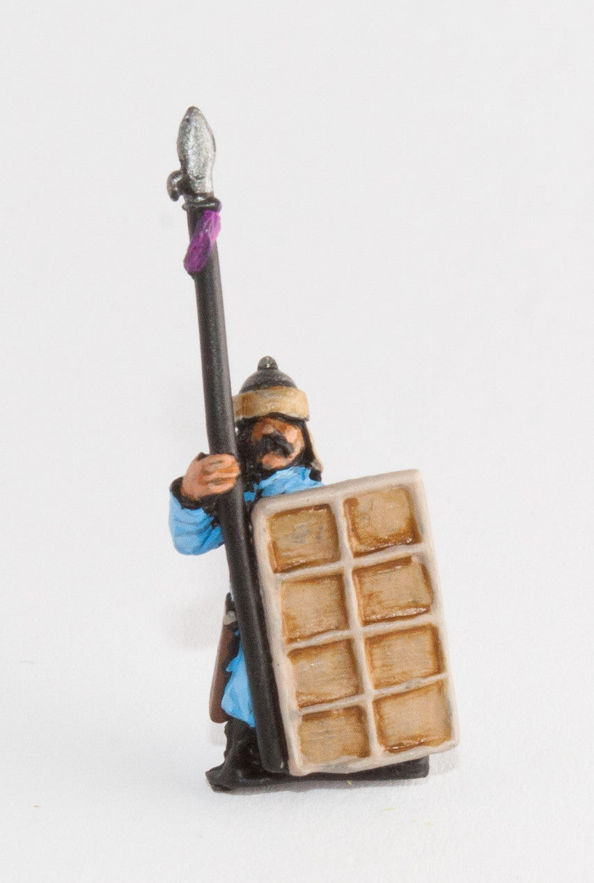 Mongol: Dismounted Cavalry with Pavise, Lance & Bow MOA8