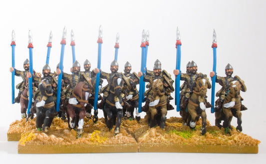 Moghul Indian: Heavy Cavalry with Bow, Shield & Upright Spear on Unarmoured Horse MOG2b
