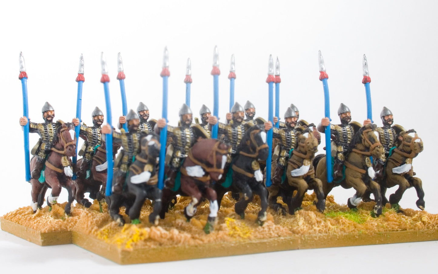 Moghul Indian: Heavy Cavalry with Bow, Shield & Upright Spear on Unarmoured Horse MOG2b