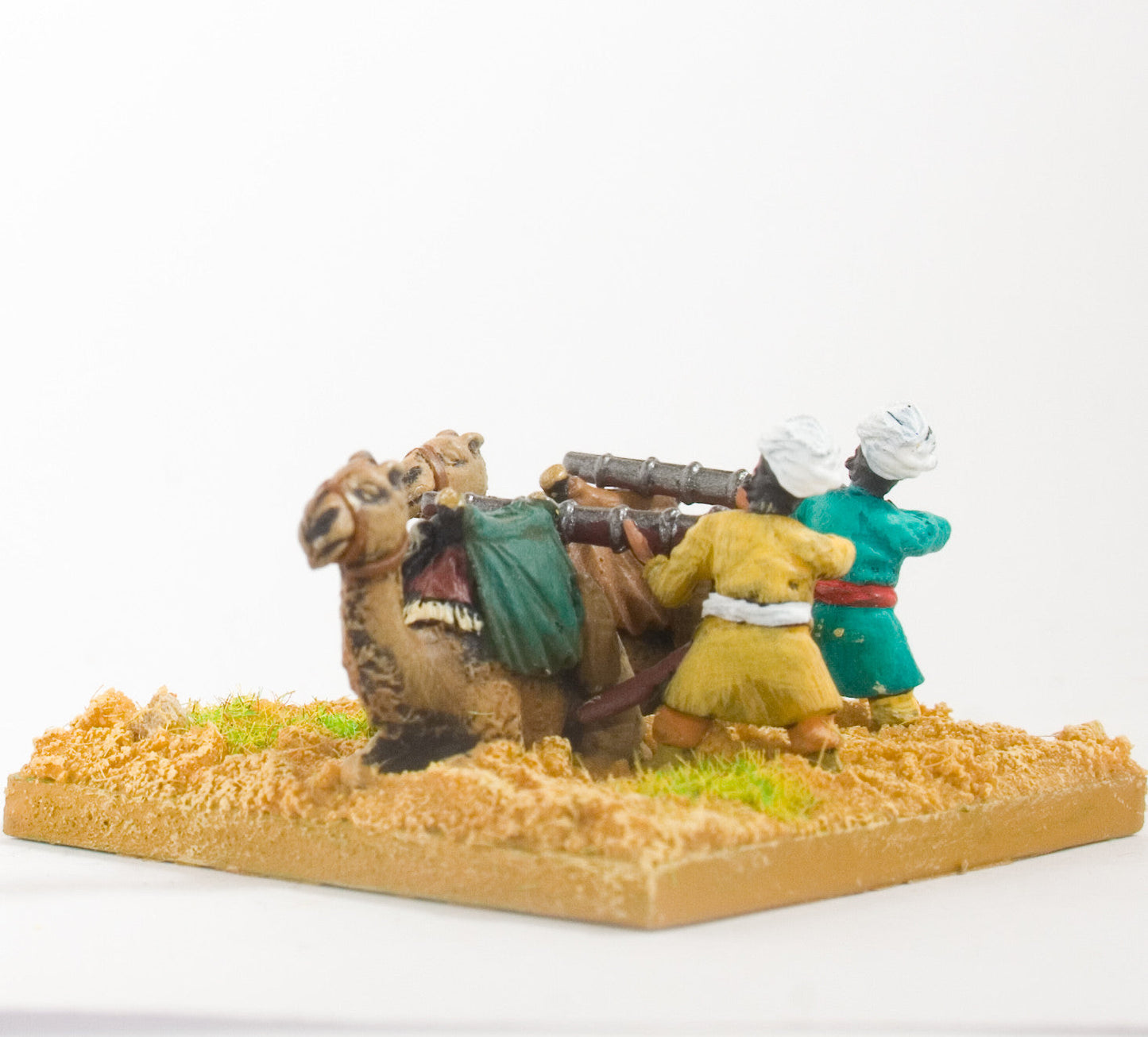 Moghul Indian: Dismounted Camel Gunners Firing Over Kneeling Camels MOG31