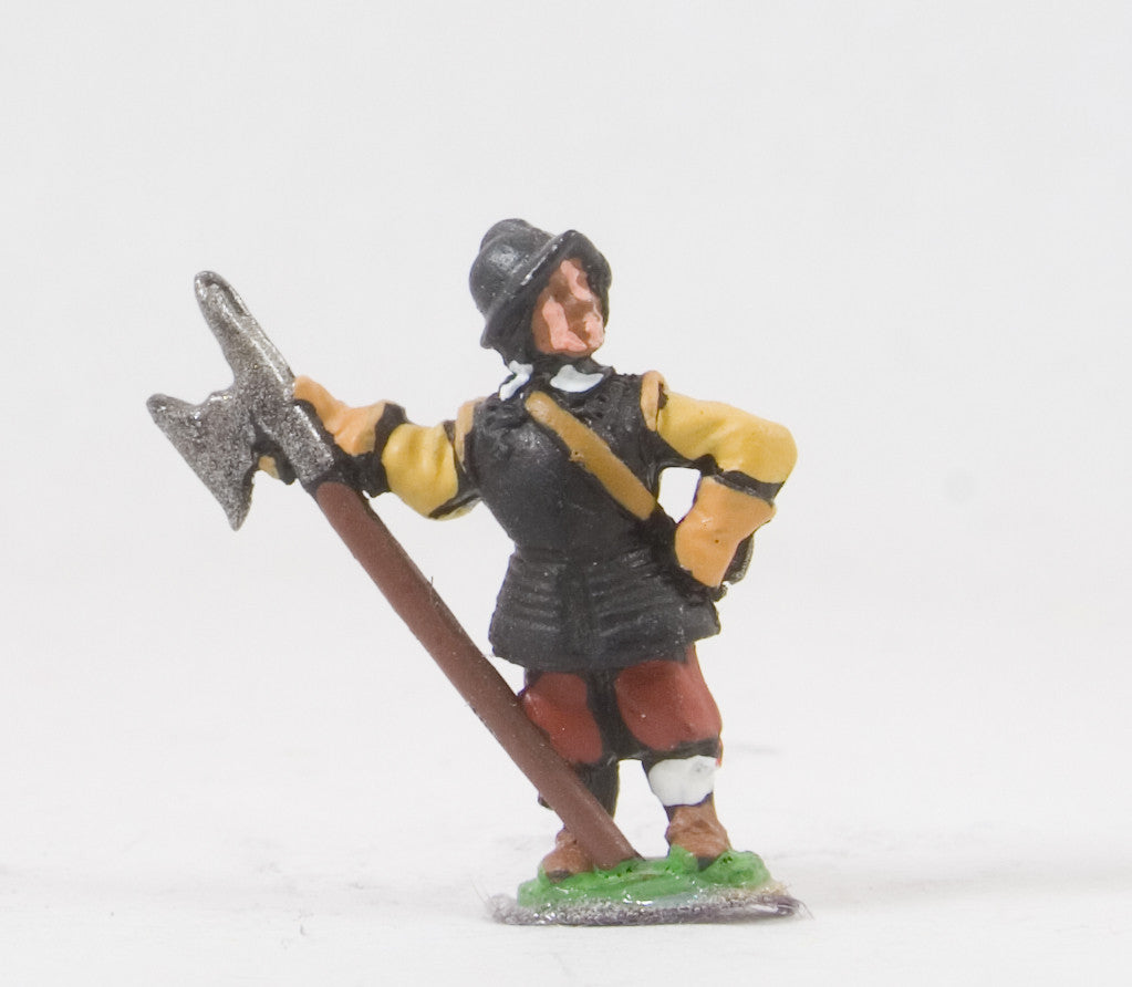 ECW: Heavy Halberdiers in Helmets, At Ease REN36